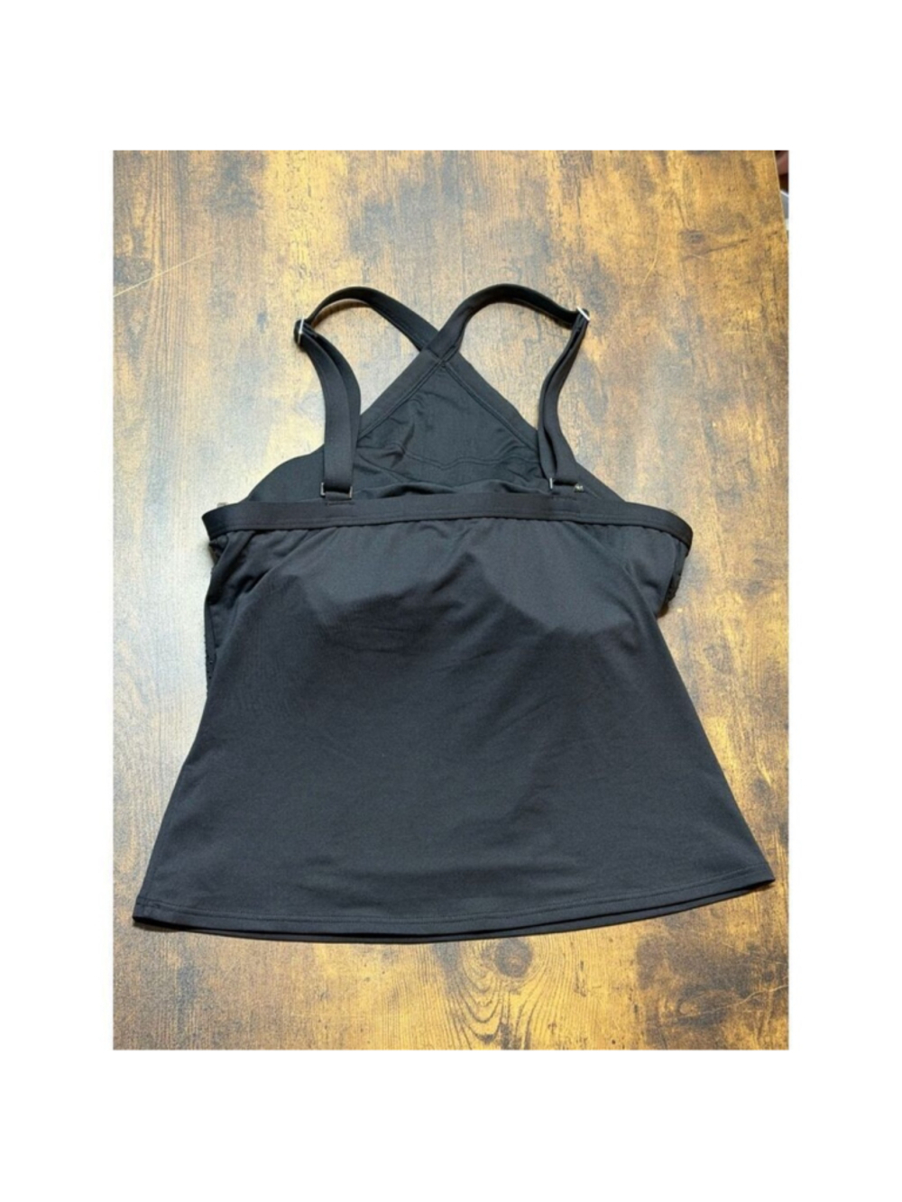 ✨ Michael Michael Kors Black Studded Tankini Swim Top Size M NWT Luxe Swimwear ✨ - Picture 4 of 13